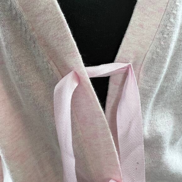 NWT J. Crew Bow-Front Cardigan Sweater in Light Baby Pink Merino Wool J0189 XS - Picture 6 of 13